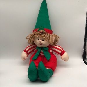 Vintage nylon plush elf